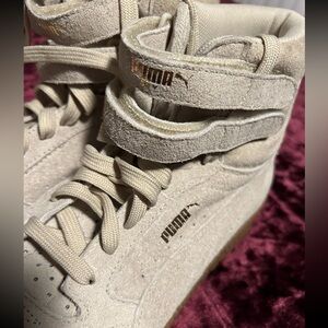 Women’s Puma High Tops Tried On